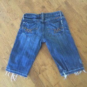 Miss Me Blue Jean Long Shorts Size 29